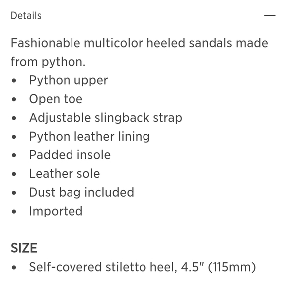 Alexandre Birman Multi Color Python Slingback - Picture 5 of 5